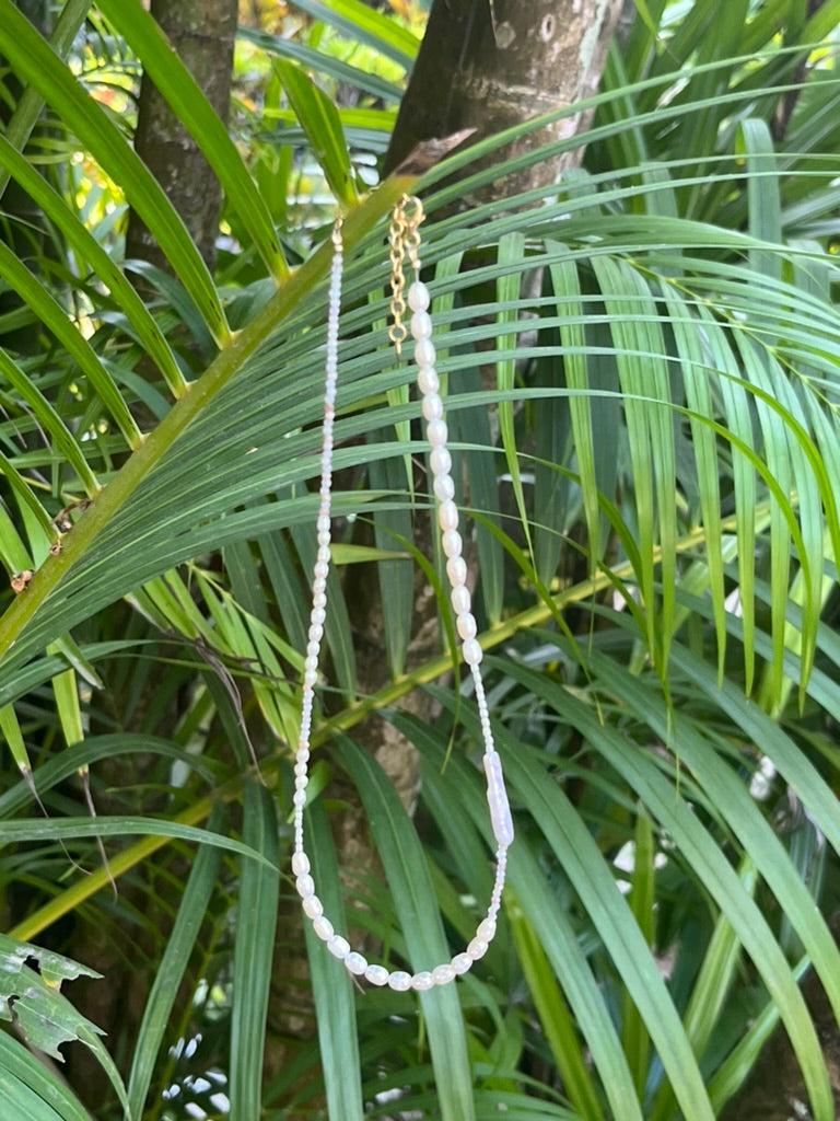 Opal Pearl necklace