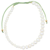 Frida pearls - dusty green