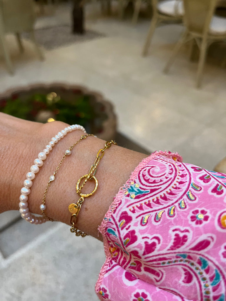 Frida pearls - dusty rose