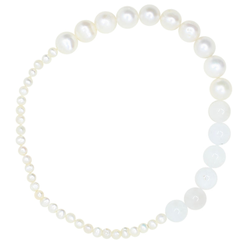 Pearls and moonstone