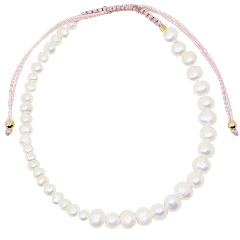 Frida pearls - dusty rose